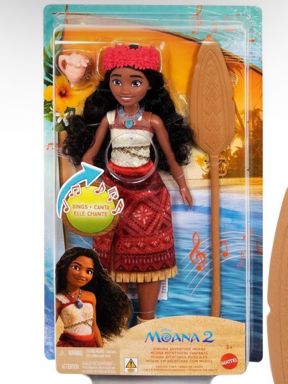 Disney Moana 2 Singing Doll by Mattel